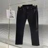 Осень и зима 2022 Новые дизайнерские джинсы Высококачественные комфортные упругие силы Материал модный черный стройный версию Me255f