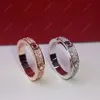 2022 Bague de créateur Bagues d'amour Argent Rose Or Bijoux de luxe Bagues de diamant Engagements pour femmes Marque Collier de mode Boîte rouge 2262y