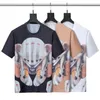 2022 Projektanci T Shirt Summer Europe Europe Paris Polos American Stars Fashion Mens Tshirts Star Satin Cotton Casual T-shirt Kobiety Mans T318a