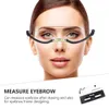 Eyebrow Enhancers Bow-shaped Eyebrow Ruler Durable Lightweight Drawing Line Kit Metal Corrector Practical 231031