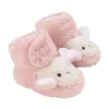 Bottes bébé neige semelle souple dessin animé mouton antidérapant premier marcheur chaussures de berceau pour bébé garçons filles automne hiver