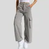 Kadınlar kot pantolon çok büyük cep giysileri moda y2k giyim kadın hip hop joggers rahat çok yönlü chic sokak kıyafetleri 2023