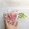 ヘアアクセサリー赤面ピンクの花の冠