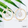 Dangle Earrings Kellybola الفاخرة رائعة جولة كاملة لامعة تشيك تشيك فرنجيس حفل زفاف الممثل راقصة الحفلات حلق الهدايا الفتاة المجوهرات