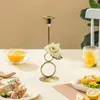 Bougeoirs décoratifs chandelier décor aux chandelles exquis fer Table élégante pour salle à manger fabriqué