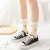 Women Socks Cartoon Fruits Print Cotton Cute Funny Short Food Patterned Breathable Art Ankle Hipster Sporty