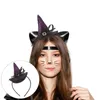 Heks Punthoed Hoofdband Halloween Decoratie Prestatie Paars Spinnenweb Haarband 230920