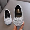 أحذية رياضية AININFU Autumn Girls Princess Shoes Sevice S Color Sequins Leather Fashion Kids Pearl Party Wedding H964 231030