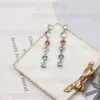 4 stile placcato oro 18 carati argento 925 designer di marca di lusso lettere stud geometriche donne famose rotonda strass di cristallo perla Earri229u