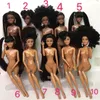 Bonecas brinquedo boneca africana boneca americana acessórios articulações do corpo podem mudar cabeça pé mover preto menina presente fingir bebê 231031