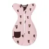 Sleeping Bags born Baby Raised Hand Antishock Cotton Printed Sleepsacks Swaddle Blanket Born Items Saco De Dormir 231031