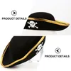 2 Pcs Pirate Hat Captain Costume Props Boy Clothes Long Cosplay Child Halloween Costumes 230920