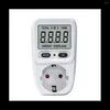 230V-240V Digital LCD-kraftmätare Wattmeter Socket Wattage Electric BR Mätning av Outlet Analyzer EU-kontakt