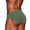 Underpants ADANNU Men's Underwear Low Waist Modal Sexy U Convex Breathable Solid Color Briefs Shorts Head AD315