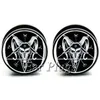 1 paar Baphomet oordopjes meters zwart acryl schroef fit oordop vlees tunnel body piercing sieraden PSP0545274p