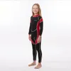 Swim wear 2.5MM Swimwear Neoprene Surf Girls Boys Wetsuit Rash Guard Diving Suits Long Sleeves Children Snorkel s Surfing 231030