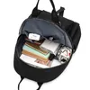 Bolsas da escola Moda Backpack Black Feminina para mulheres de grande capacidade Oxford Travel Bag Teenager Bookbags Casual Antitheft Rucksack 220901