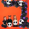 Party Decoration 145PCS Halloween Outdoor Balloon And Scary Skull Foil For Indoor Birthday Decor Gift 220901