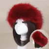 Beralar kış kalın tüylü saç bandı kabarık Rus sahte kürk kadın kız kafa bandı şapkası açık kayak şapkaları başlık