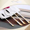 Küchenmesser Gabel Löffel Edelstahl Steakmesser Kuchen Dessertlöffel Salat Pizzagabeln Kaffee Teelöffel Western Food Tableware BH7518 TYJ