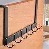 Haken Schienen Haken über der Tür 5 Haken Home Badezimmer Organizer Rack Kleidung Mantel Hut Handtuchhalter Badezimmer Küche Zubehör Halter 220901