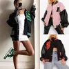 Vestes de femmes Lettres serviette brodée Bomber Veste Veste Femme Street Hiphop Pilot Baseball Uniforme Casual Coat 220901