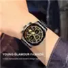 Estilo acadêmico prateado atmosférico atmosférico colorido masculino e feminino Sports Watches Men Watches Super Blacks de quartzo Nada de várias cores