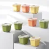 6 Teile/satz Quadratische Eiswürfelform Mit Deckel Einzelgitter DIY Obst Eis Formen Kaffee Eis Würfel Form Einfache Reinigung TH0228