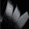 حزام جلدي للرجال مصمم أحزمة الرجال عالي الجودة حزام خصر جلدي أصلي 105-125 سم الحزام الأسود 208W