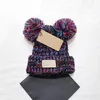 Winter Children Beanies Hats Fashion Sweet Candy Colors Bobble Knitting Childr Lovely Soft Cap Outdoor Warm Kids Fashion Wool Hat