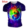 Men's T Shirts 2022 Tai Chi Yin & Yang Pattern 3d Printed Shirt Novelty Personality Funny Short Sleeve Tee