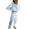 Women's Two Piece Pants Womens 2 Sets Sportswear Zipper Tracksuit Women Set Casual Sport Suit Lounge Wear