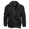 Herrjackor vinterfleece jacka tjock varm casual parka outfit jaquetas maskulina inverno huva överrock l220830