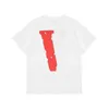 Herren-T-Shirts Vlones x Youngboy Co Portrait Print Back White Short Sleeve Loose Men and Women Tee Hip Hop Loose Large v Lett241s