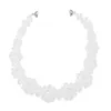 Chaines Style bohème Fleurée à la main Fleurie claire Déclaration perlée Colliers Colliers pour femmes Bijoux de collier de mode pour femmes