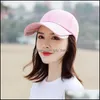 Ball Caps 2021 Hat Lady Summer Cap Korean Fashion Sunscreen para Pl Sun Baseball Man 298 Q2 DROP AKCESORIA HATS CATS DHXFH