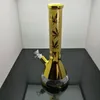 Cachimbos de fumaça Narguilé Bong Glass Rig Oil Water Bongs Clássico conjunto de cigarros de vidro galvanizado bongos com uma altura de 35 cm