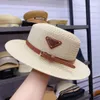 Designer Cap Bucket Hat Fashion Men Visor Women Fited Top Hats Högkvalitativa halm Sun Caps Woolen Hat282d