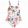 Starfish Print ملابس السباحة محب مبطن للنساء Up Women039S Onepiece Swimsuits في الهواء الطلق على الشاطئ