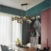 Lampes suspendues Nordic Designer Lustre LED Bulle de verre Moderne Salle à manger Cuisine Luminaires Maison Ferme Éclairage