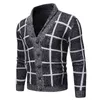 Hommes Chandails Hommes Gilet Chandails Simple Poitrine Plaid Casual Chandail Vestes Bonne Qualité Mâle Slim Fit Tricot Chandail Vestes XXl L220831