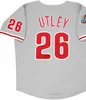 Beyzbol Formaları 2008 Philadelphia Retro Chase Utley Beyzbol Formaları Cole Hamels PAT BURRELL RYAN HOWARD BRAD LIDGE JAMIE MOYER Shane Victorino Phillies