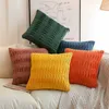 Yastık yumuşak kadife kıvrımlar kapak pembe yeşil sandalye yatak odası kanepe oturma odası dekorasyon yastık kılıfı 45x45cm yastık