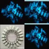 Charms Moda Blue Charms luminosos HEXAGONAL PRISM PONTO GLOW PENENTANTES PARA PARA JOIXAS DE CARCO FAZENDO DE DROP DOUR 2021 ACIMAS DHEAS