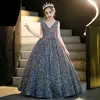 2023 Sequints Flower Girls Dress для свадебного платья первое причастие детское платье для выпускного вечера.