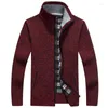 Hommes chandails 2022 mode hommes automne hiver chaud cachemire laine fermeture éclair pull homme tricots décontractés grande taille XXXL