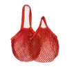 Sacs de rangement sac à cordes multifonctionnel maille de coton pour légumes décontracté polyvalent Shopping usure durable dans la cuisine