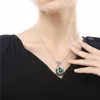 Collier boucles d'oreilles ensemble 2 pièces Pack 2022 luxe vert couleur poire argent mariée dubaï mariage pour femmes dame anniversaire cadeau J5896