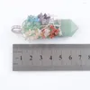 Подвесные ожерелья Смешанные 2pcs натуральный камень aventurine opal 7 чакра Древо Жизненного Ювелирного подарка