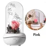 Lampe LED à cordes en forme de fleur éternelle, veilleuse en Rose préservée, cadeau de saint-valentin, décoration de maison pour chambre à coucher